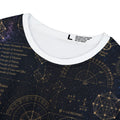 Women's Sacred Geometry Lounge Shirt — Cosmic Blueprint — Front View
