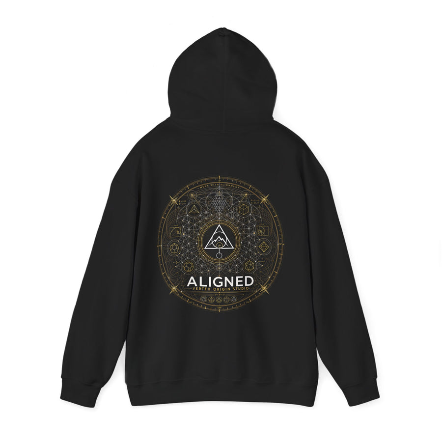 Aligned Hoodie — Black