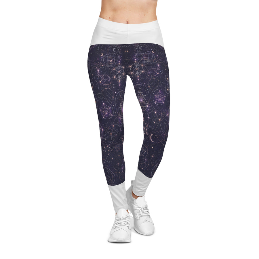 Women's Sacred Geometry Leggings — Celestial Weave