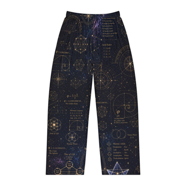 Pantalon de pyjama géométrie sacrée — Plan cosmique — Femme
