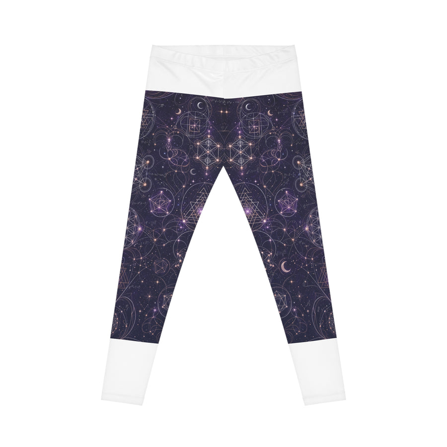 Women's Sacred Geometry Leggings — Celestial Weave