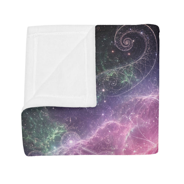 Sacred Geometry Fleece Blanket - Carina Nebula