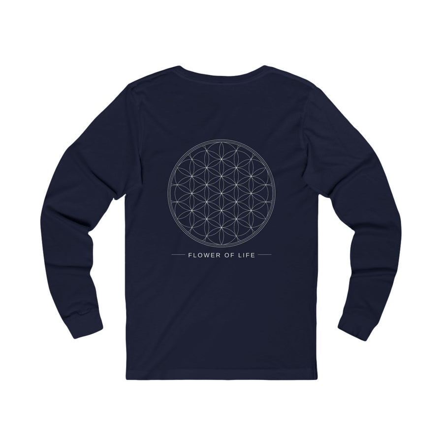 Flower of Life Long Sleeve — Navy