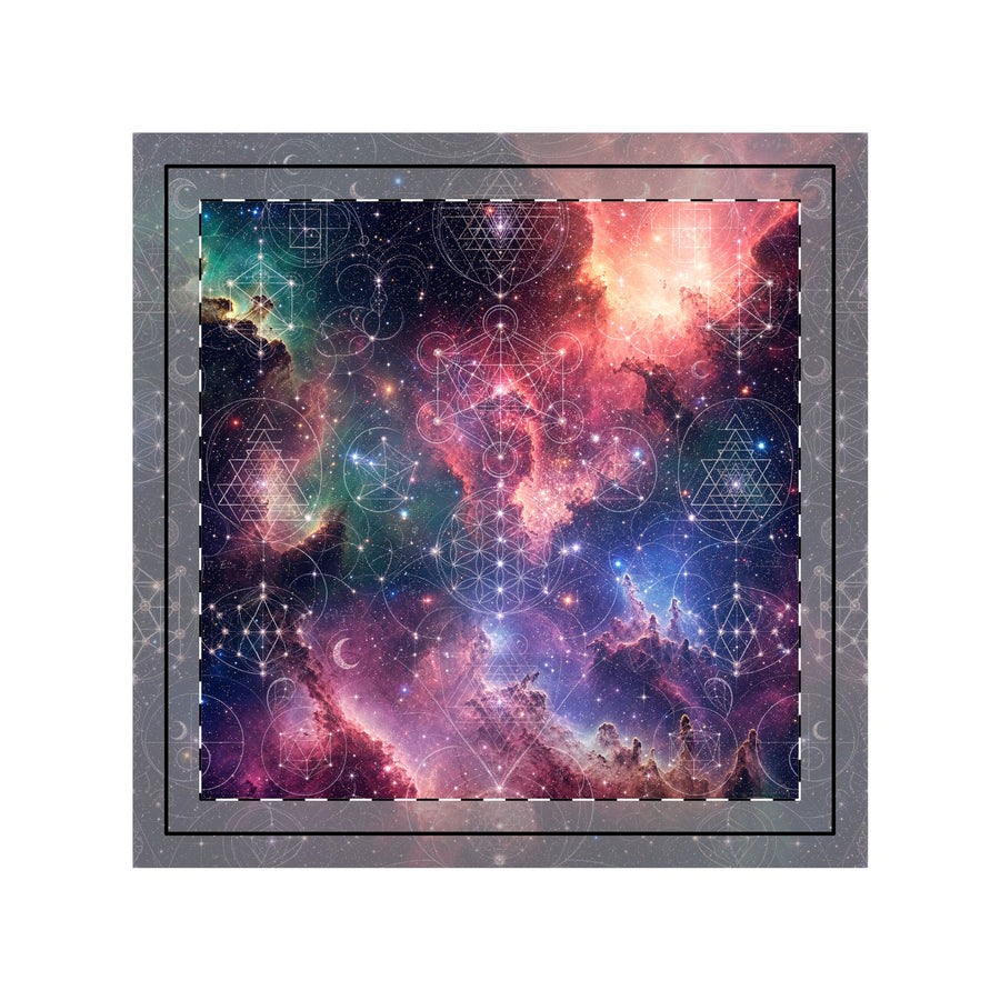 Sacred Geometry Throw Pillow Case - Celestial Weave