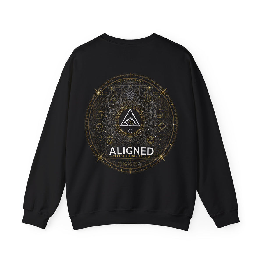 Aligned Crewneck — Black