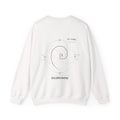 Fibonacci Spiral Crewneck — White