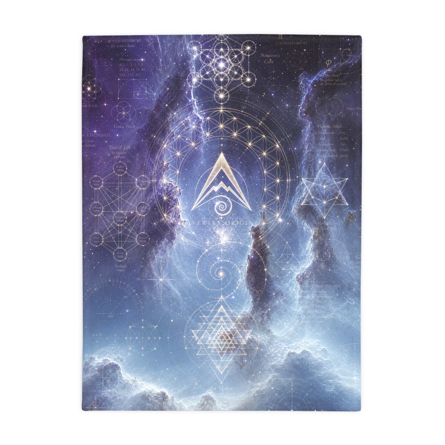 Sacred Geometry Blanket — Saturn Nebula