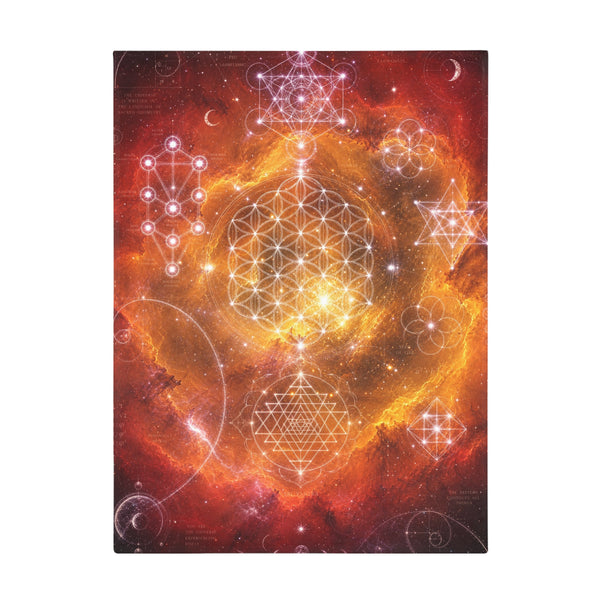 Sacred Geometry Fleece Blanket - Soul Nebula