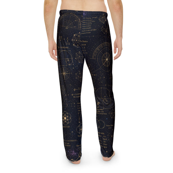 Pantalon de pyjama géométrie sacrée — Plan cosmique — Homme