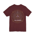 Aligned Tee — Maroon