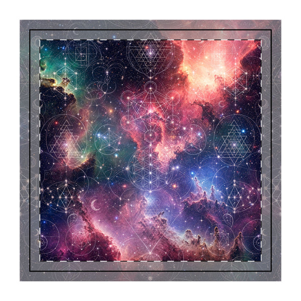 Sacred Geometry Throw Pillow Case - Celestial Weave