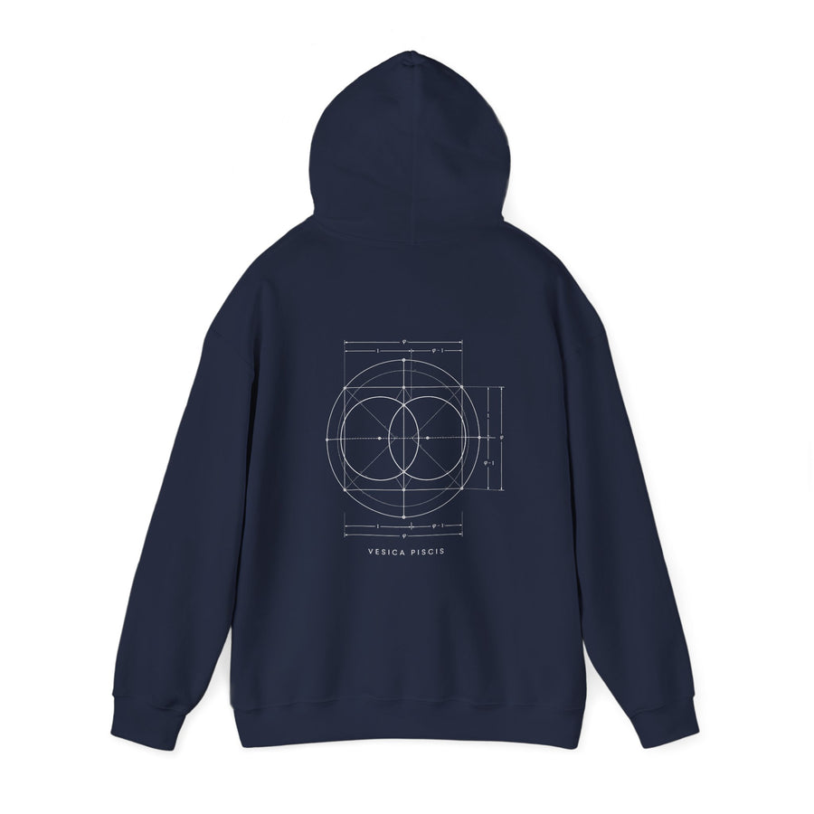 Vesica Piscis Hoodie — Navy