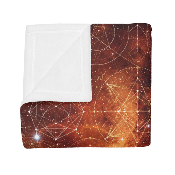 Sacred Geometry Fleece Blanket - North America Nebula