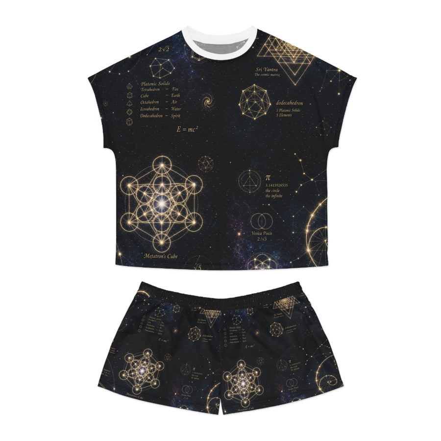 Women's Sacred Geometry Pyjama Set — Cosmic Constellation