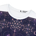 Women's Sacred Geometry Lounge Shirt — Celestial Weave — Front View