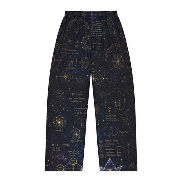 Pantalon de pyjama géométrie sacrée — Plan cosmique — Femme