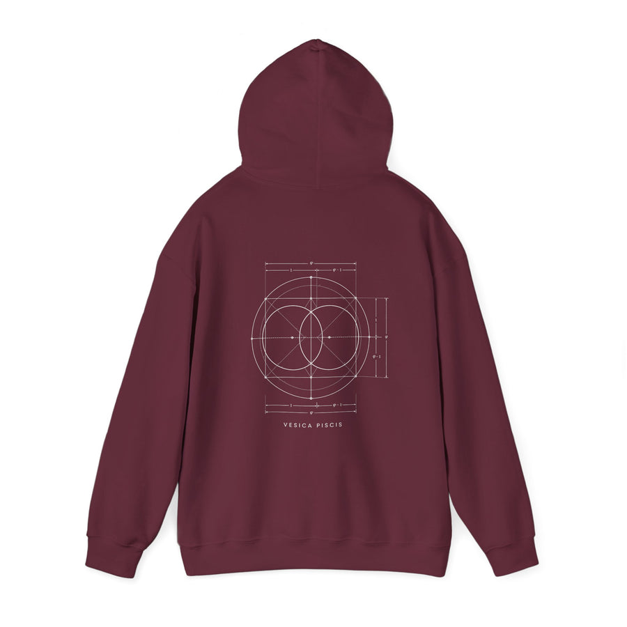 Vesica Piscis Hoodie — Maroon