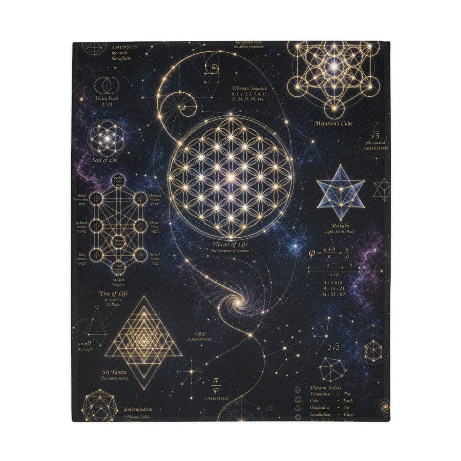 Sacred Geometry Blanket — Cosmic Constellation