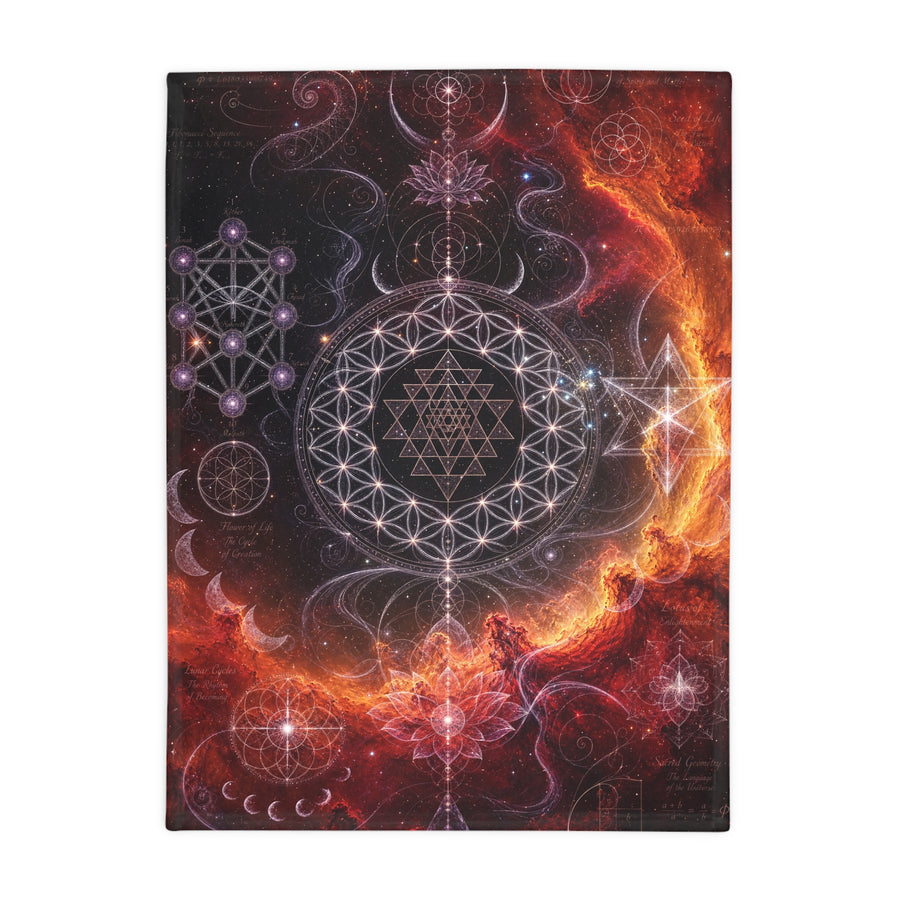 Sacred Geometry Blanket — Gamma Cygni Nebula