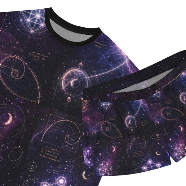Women's Sacred Geometry Pyjama Set — Cosmic Bloom