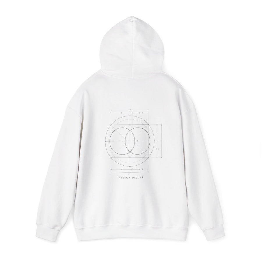 Vesica Piscis Hoodie — White
