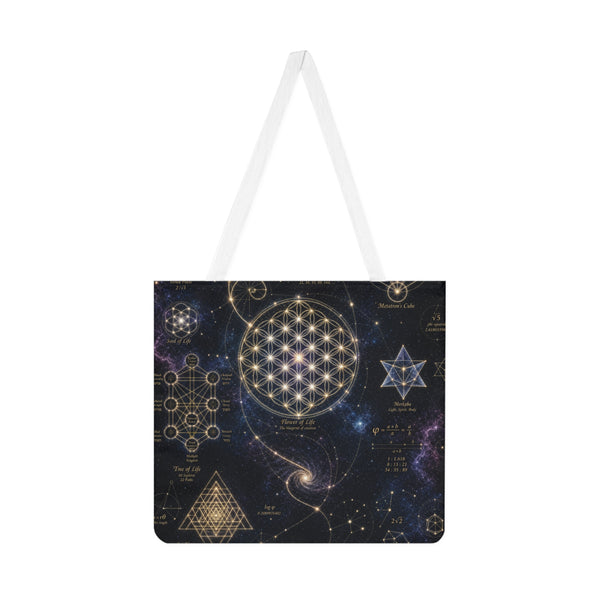 Sacred Geometry Tote Bag — Cosmic Constellation