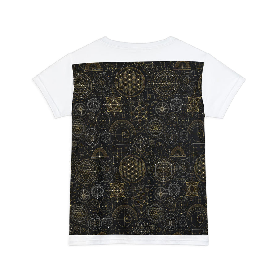 Women's Sacred Geometry Lounge Shirt — Origin Universe — Front View