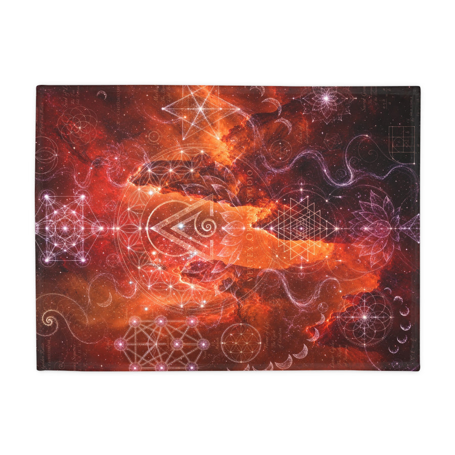 Sacred Geometry Blanket — Red Spider Nebula