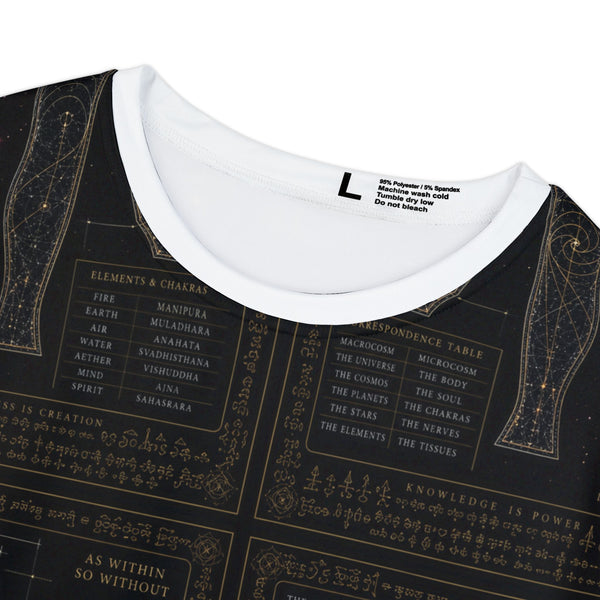 Women's Sacred Geometry Lounge Shirt — Sacred Blueprint — Front View