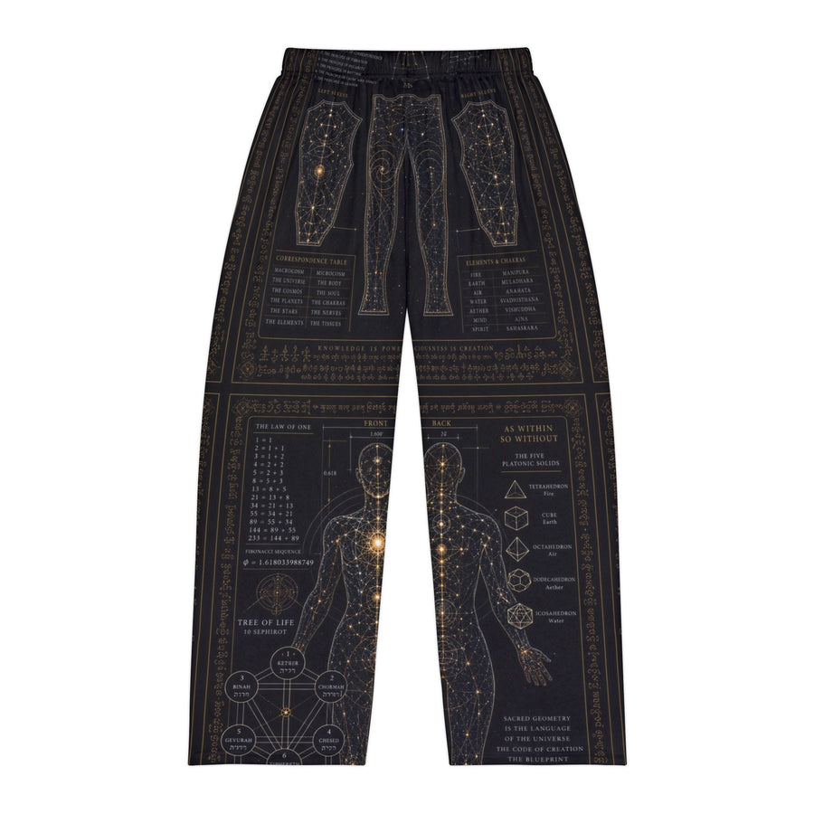 Men's Sacred Geometry Pyjama Pants — Sacred Blueprint