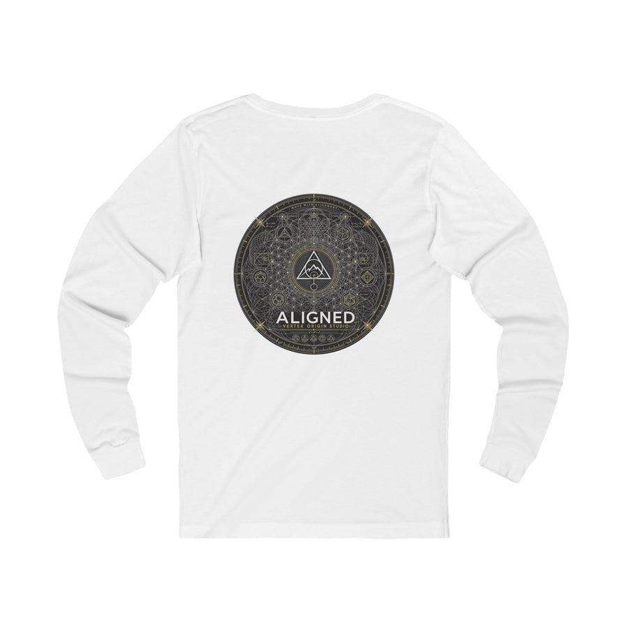 Aligned Long Sleeve — White (Circle)
