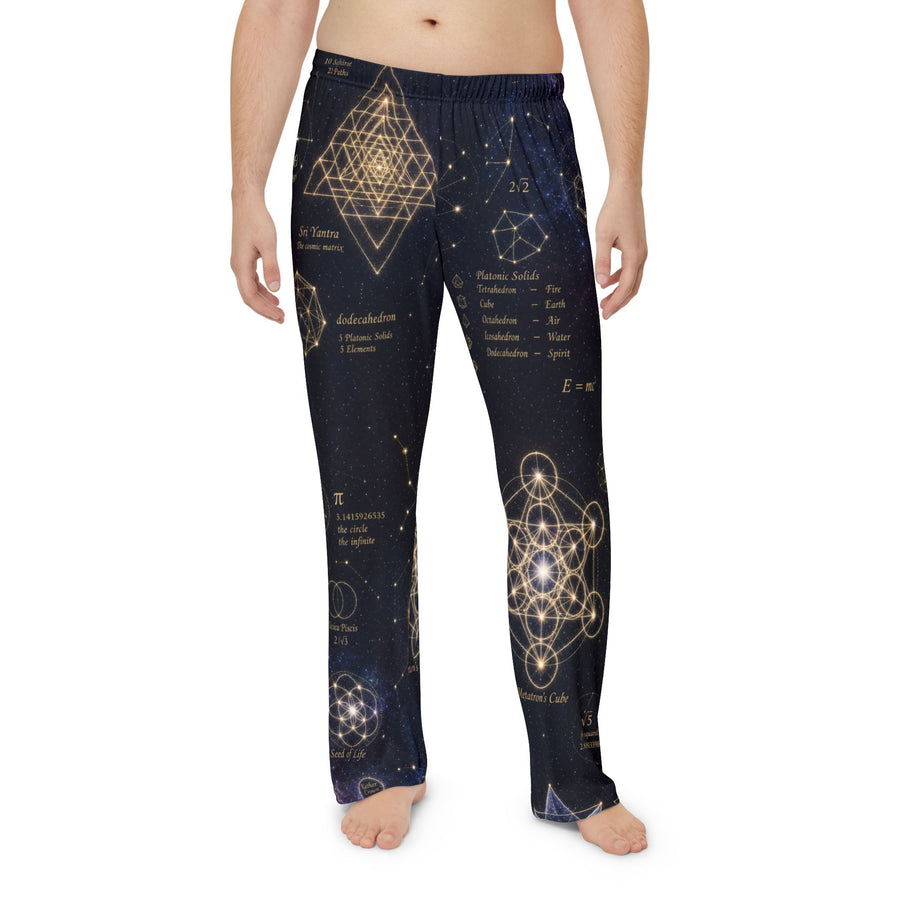 Men's Sacred Geometry Pyjama Pants — Cosmic Constellation