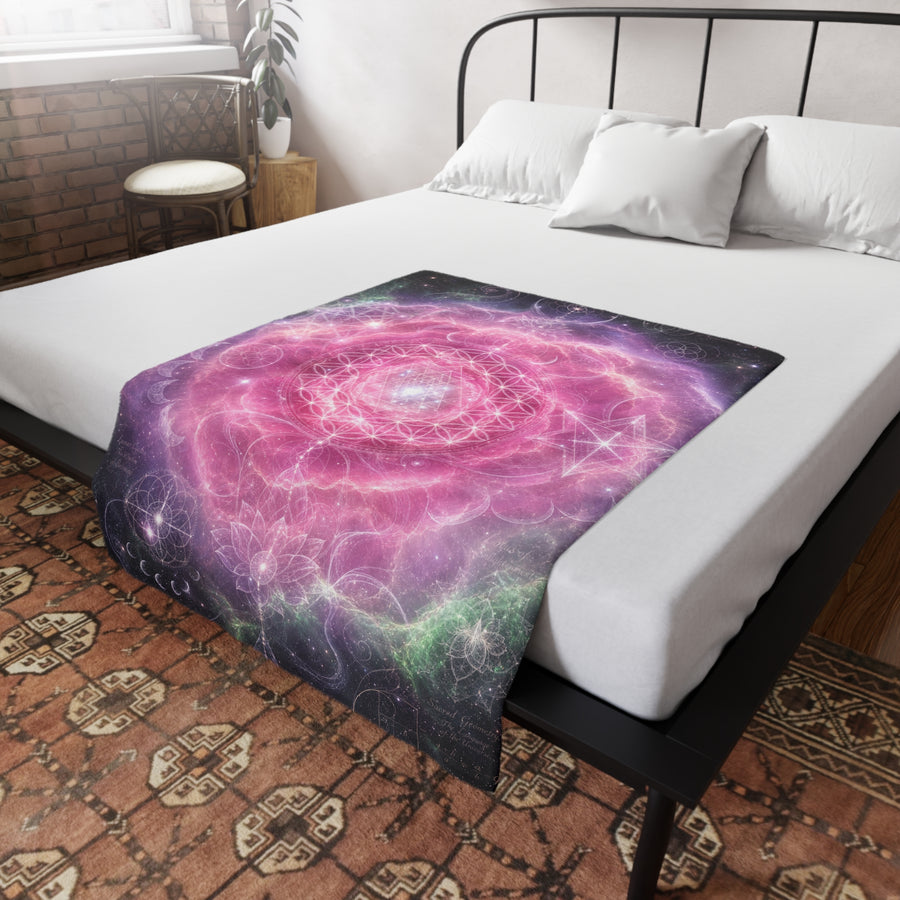 Sacred Geometry Blanket — Carina Nebula