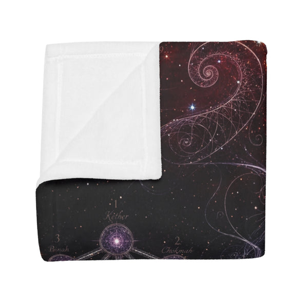 Sacred Geometry Fleece Blanket - Gamma Cygni Nebula
