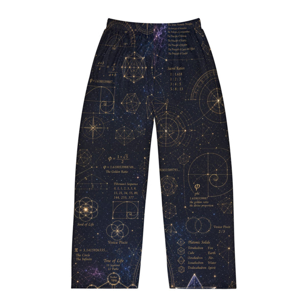 Pantalon de pyjama géométrie sacrée — Plan cosmique — Homme