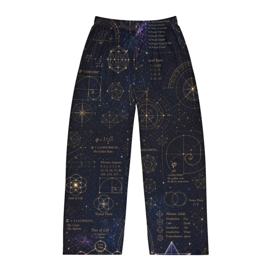 Men's Sacred Geometry Pyjama Pants — Cosmic Blueprint