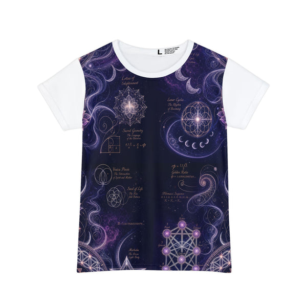 Women's Sacred Geometry Lounge Shirt — Sacred Feminine — Front View