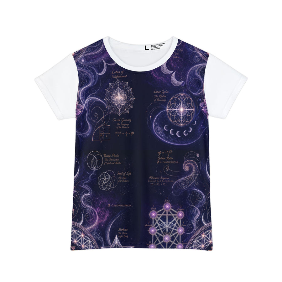 Women's Sacred Geometry Lounge Shirt — Sacred Feminine — Front View