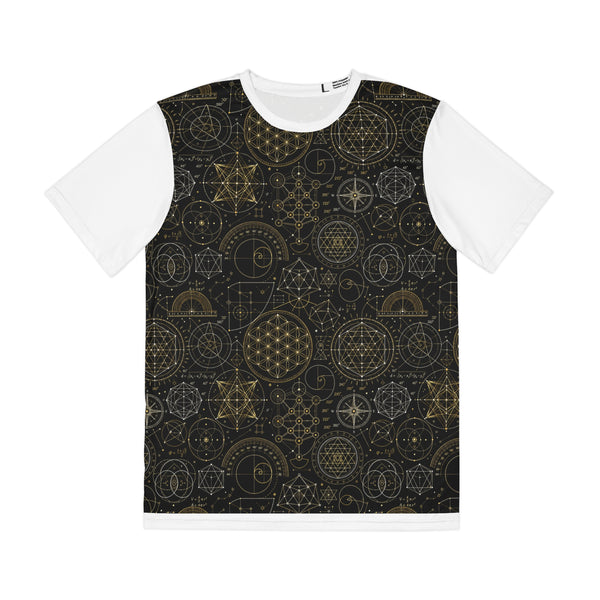 Men's Sacred Geometry Lounge Shirt — Origin Universe — Front View