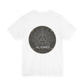 Aligned Tee — White (Circle)