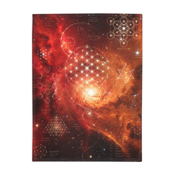 Sacred Geometry Fleece Blanket - Pelican Nebula