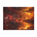 Sacred Geometry Blanket — Skull & Crossbones Nebula