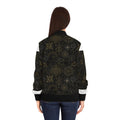 Women's Sacred Geometry Bomber Jacket — Cosmic Blueprint