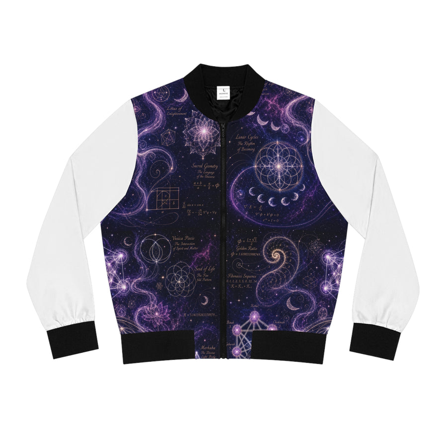 Women's Sacred Geometry Bomber Jacket — Divine Origin [SAMPLE]