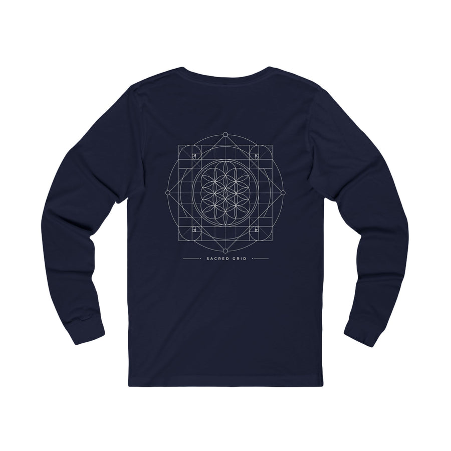 Sacred Grid Long Sleeve — Navy