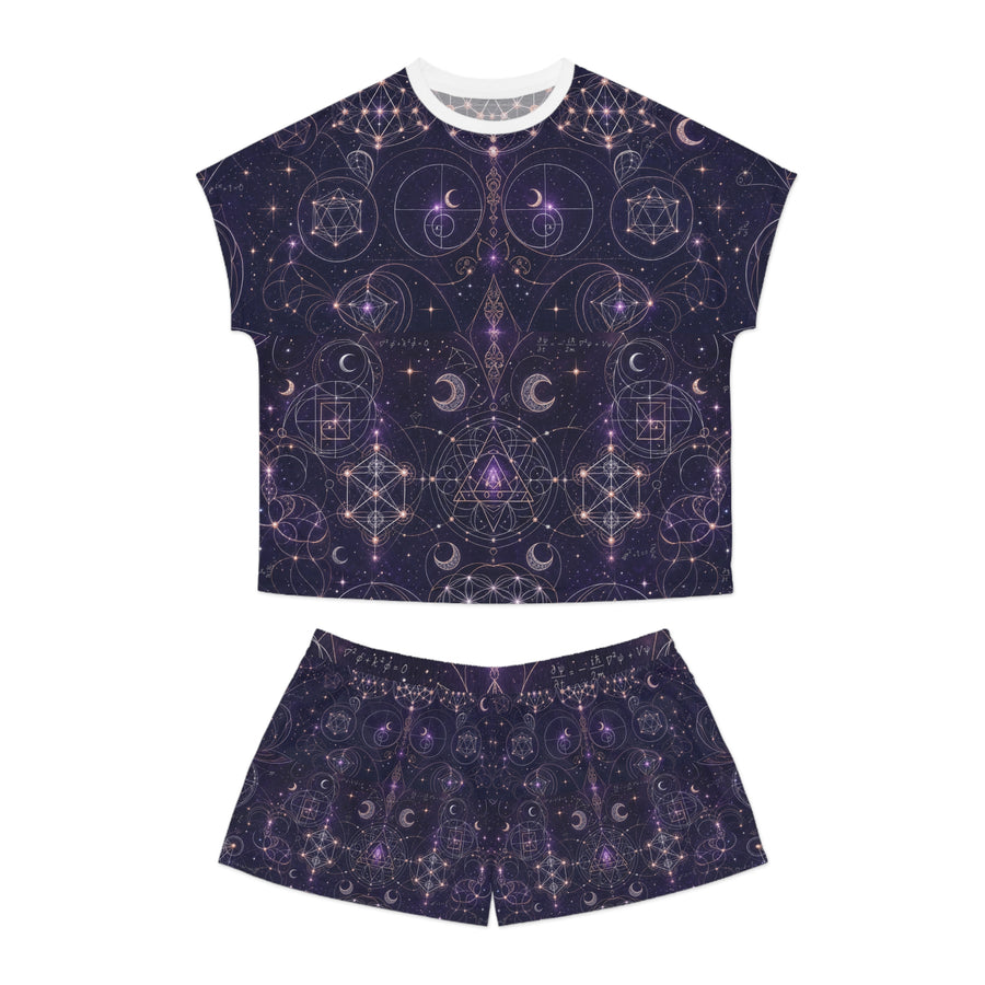 Women's Sacred Geometry Pyjama Set — Celestial Weave