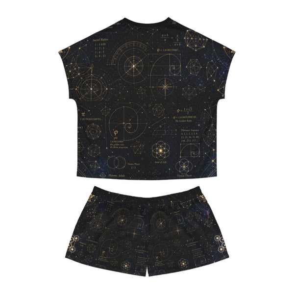 Ensemble pyjama géométrie sacrée — Plan cosmique — Femme
