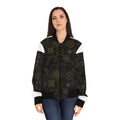 Women's Sacred Geometry Bomber Jacket — Cosmic Blueprint