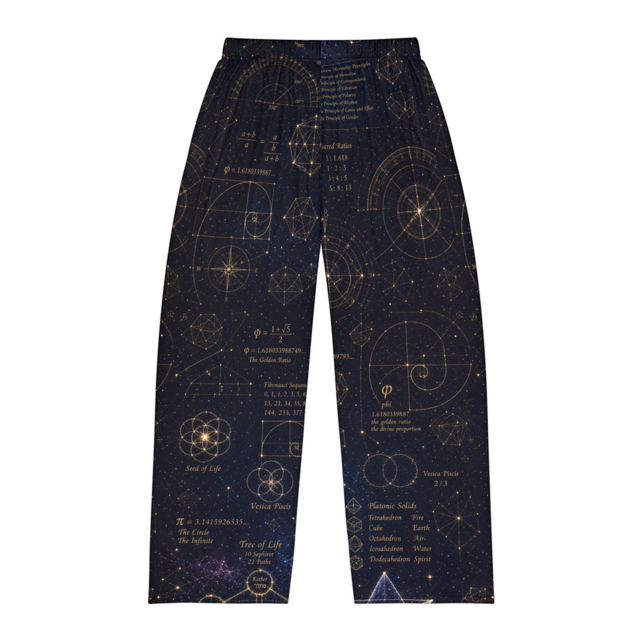 Men's Sacred Geometry Pyjama Pants — Cosmic Blueprint