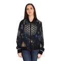 Women's Sacred Geometry Bomber Jacket — Cosmic Constellation